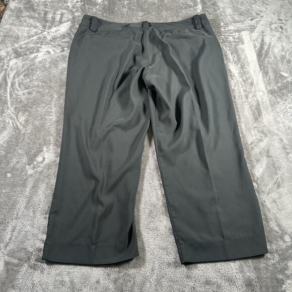 Nike Pants Womens 14 Black Golf Tour Performance Dri Fit Straight Leg Cropped‎ - Picture 3 of 11